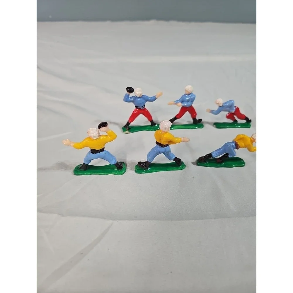 Vintage Football Players Cake Toppers 1950's ‎ C.M.V. Hong Kong Lot of 6